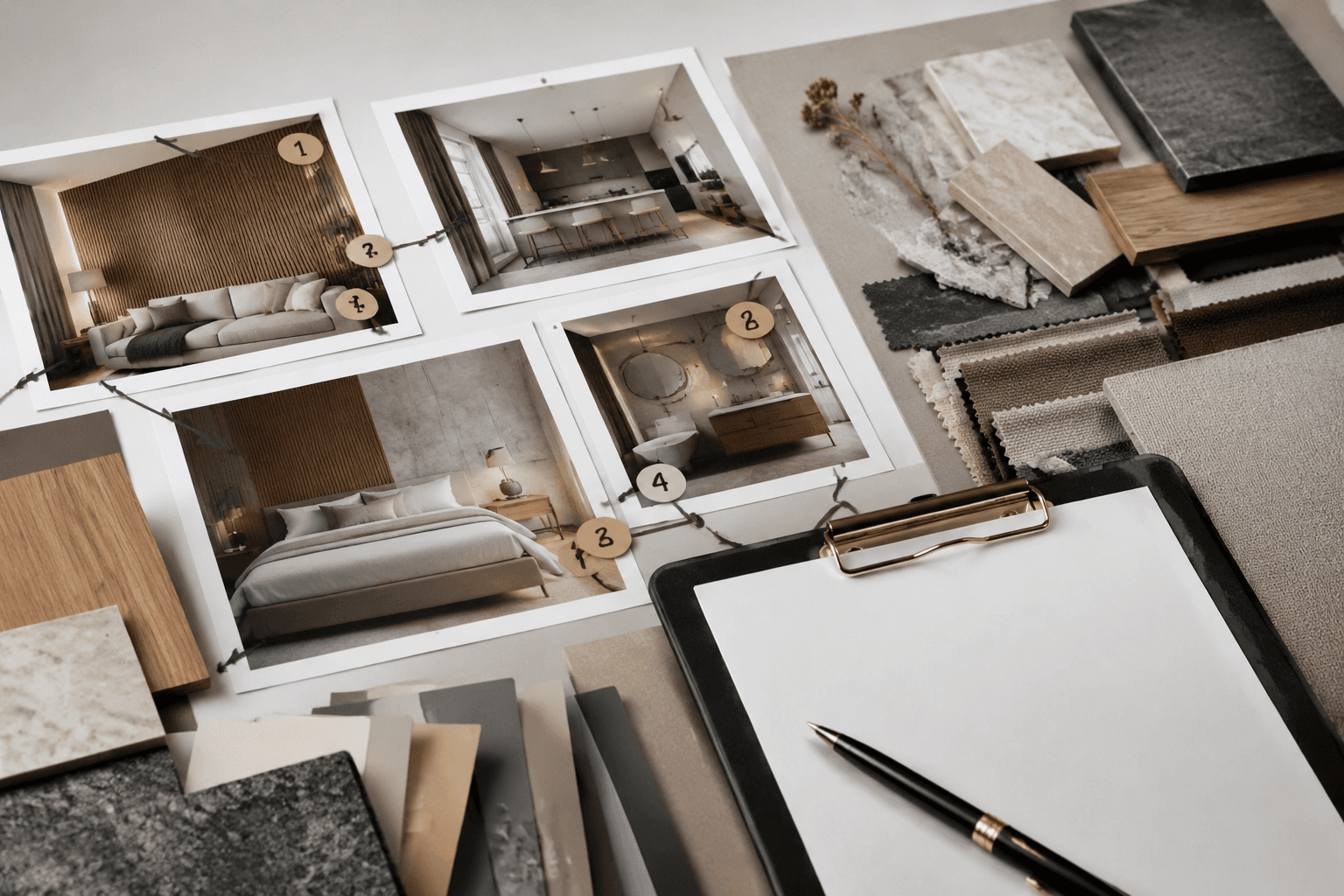 Photo annotation cards and project measurement notes